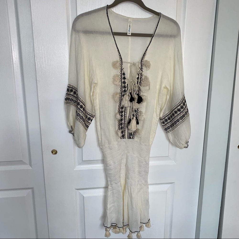 Cool change embroidered dress